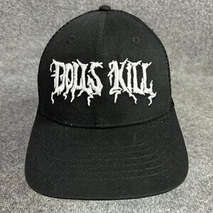 Dolls Kill Trucker Hat Black Snapback